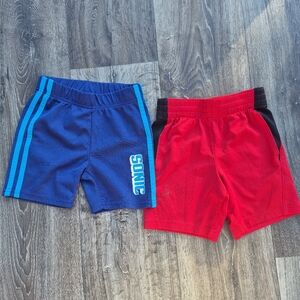 2 Piece Bundle Sonic Blue and Red Shorts Set Boy's Size 4